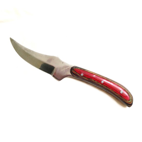 SZCO Other - SZCO Full Tang Skinner Knife, Clip Point 3.75" Blade, Brown Handle with Sheath